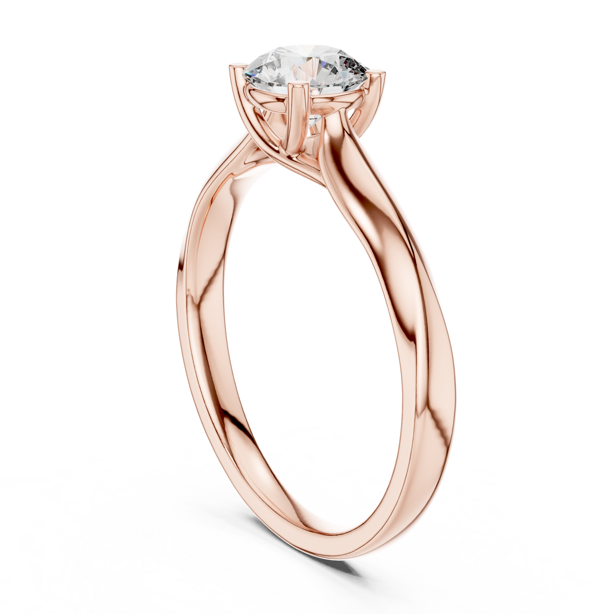 round solitaire ring