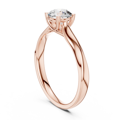 round solitaire ring