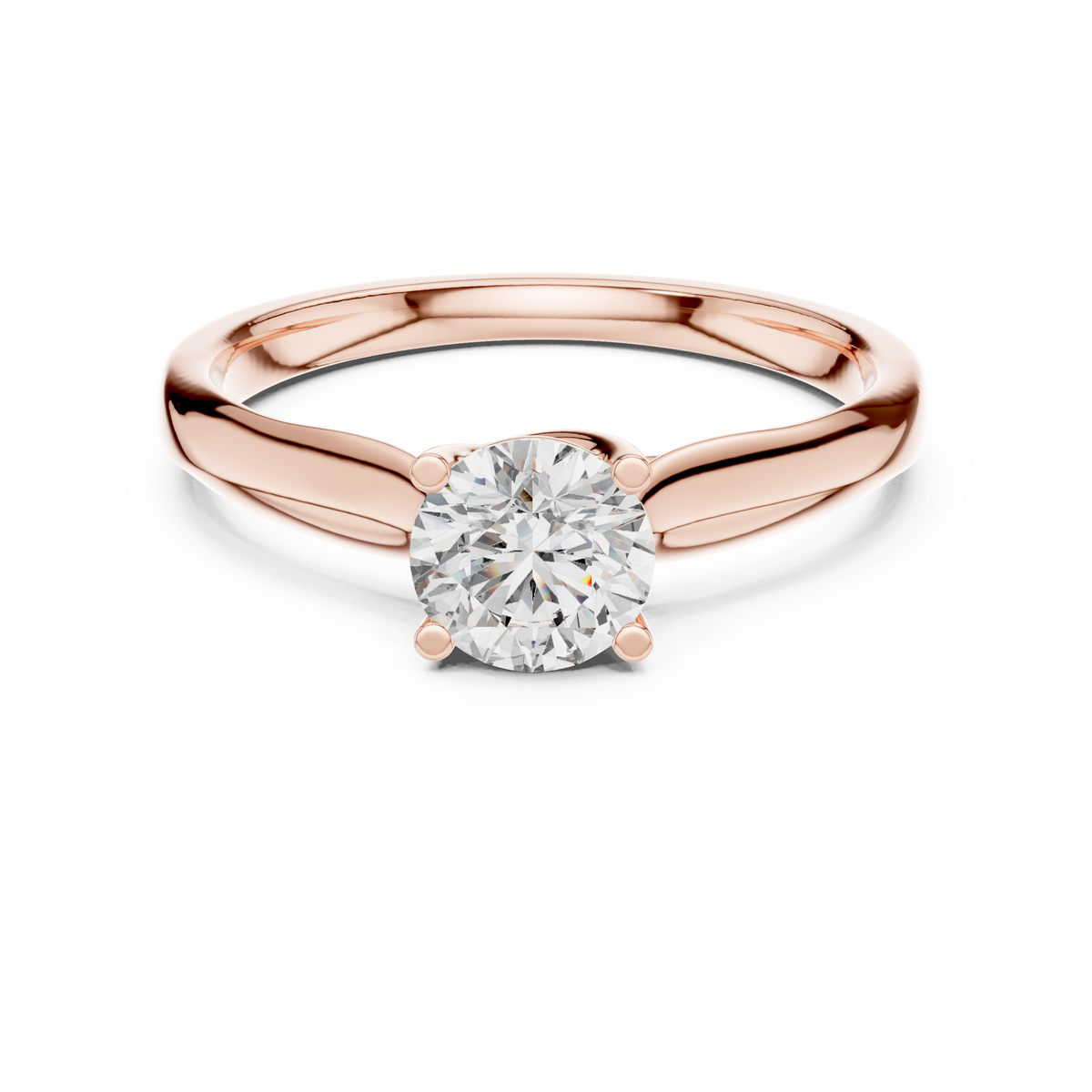 round solitaire ring