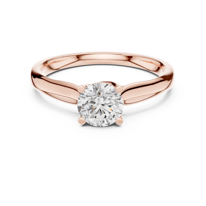 round solitaire ring