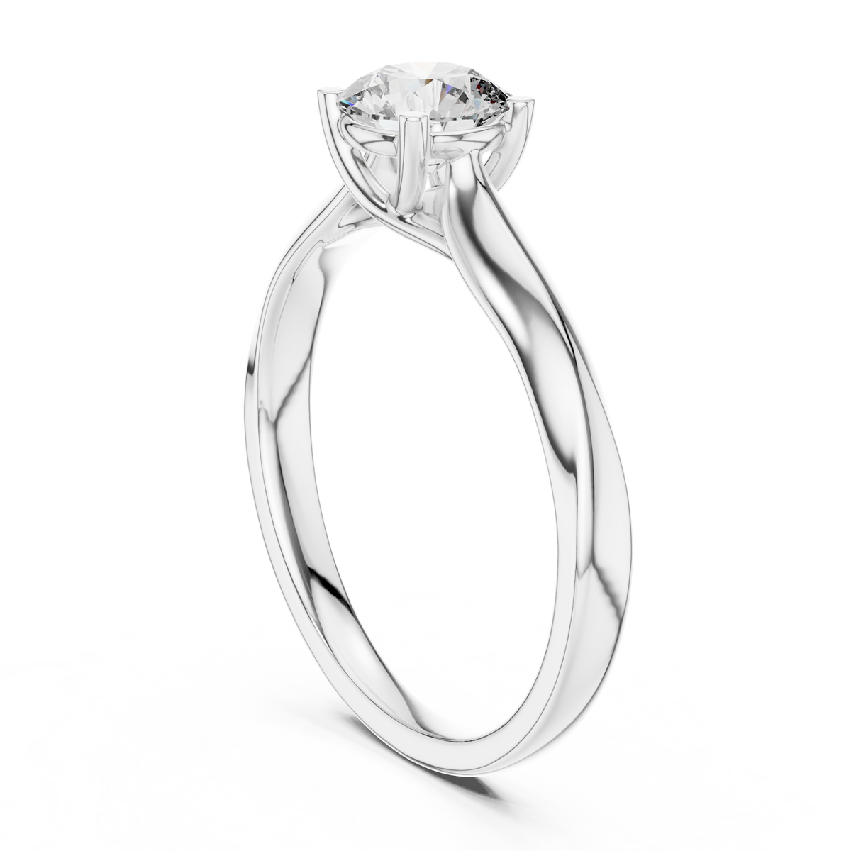 round solitaire ring
