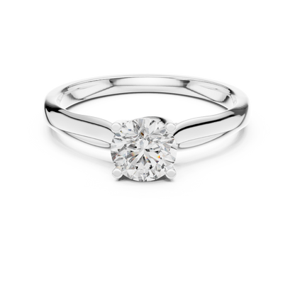 round solitaire ring