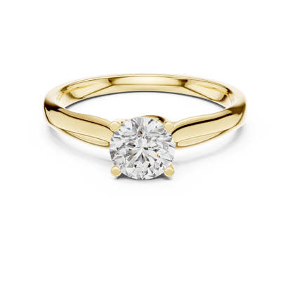 round solitaire ring