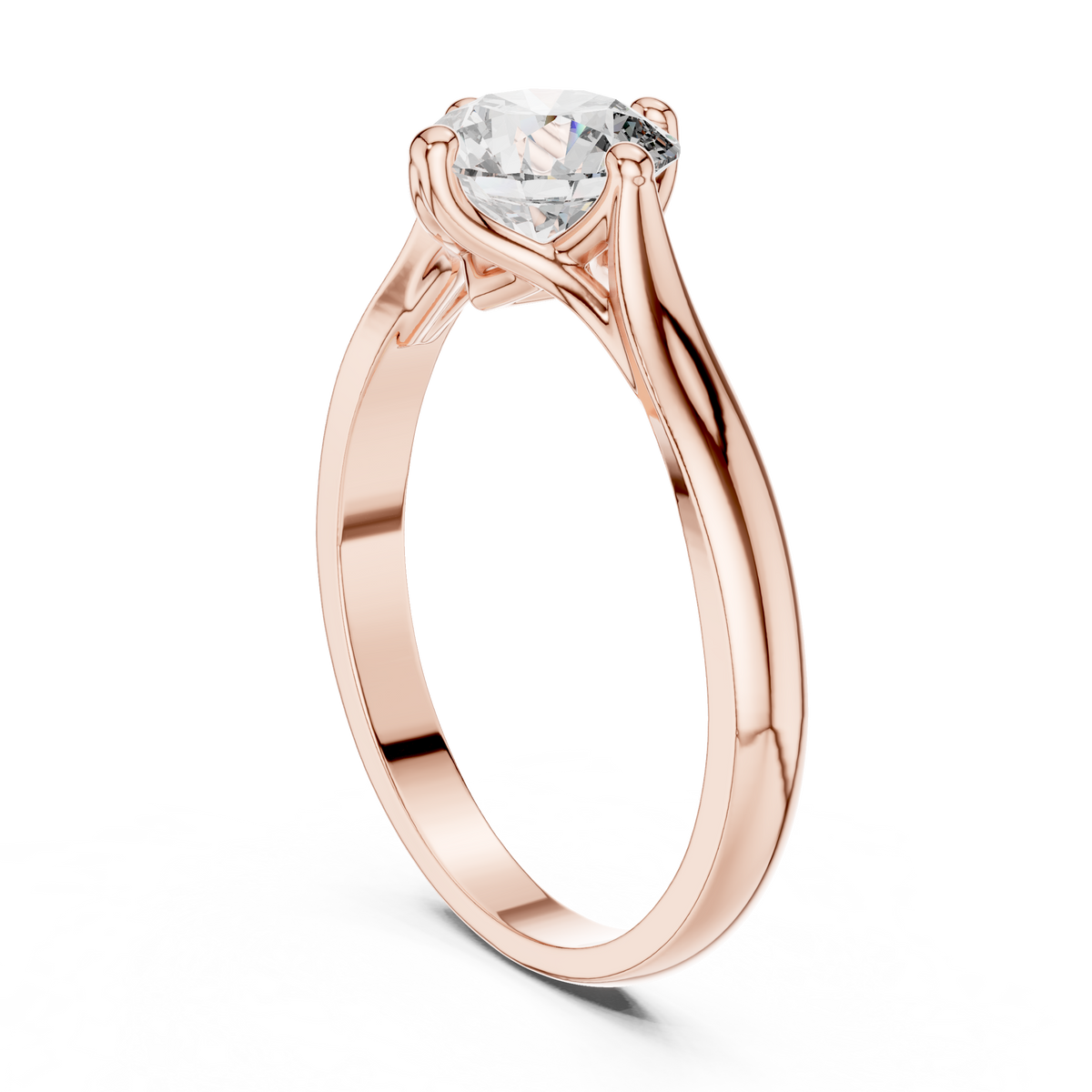 round solitaire ring