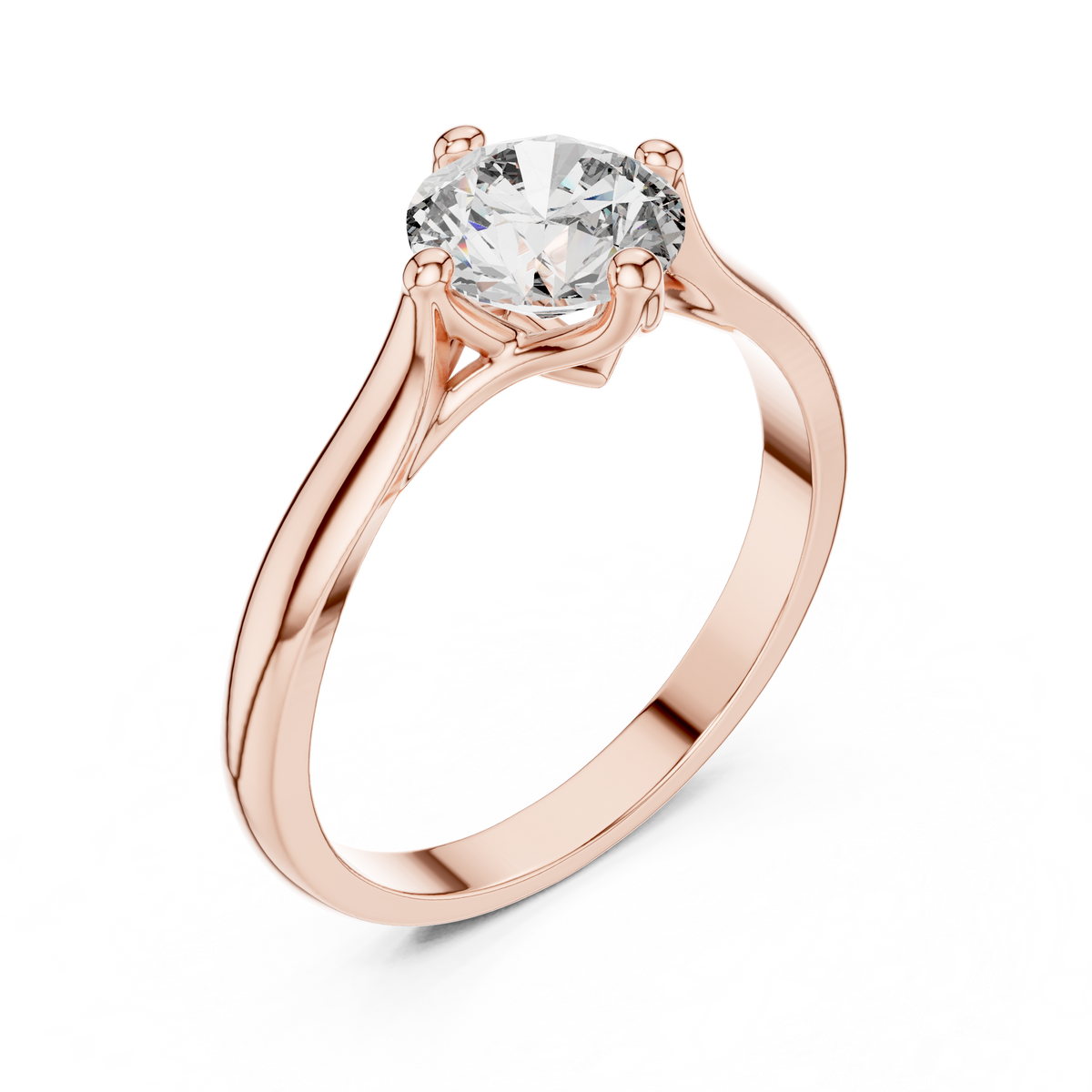round solitaire ring