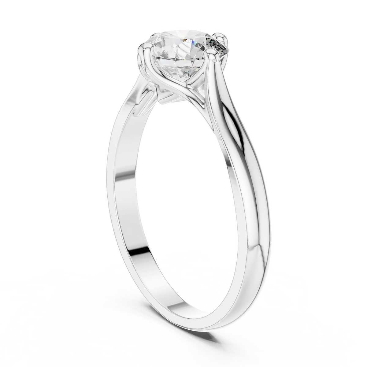 round solitaire ring