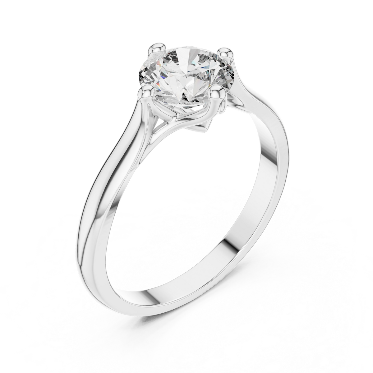 round solitaire ring