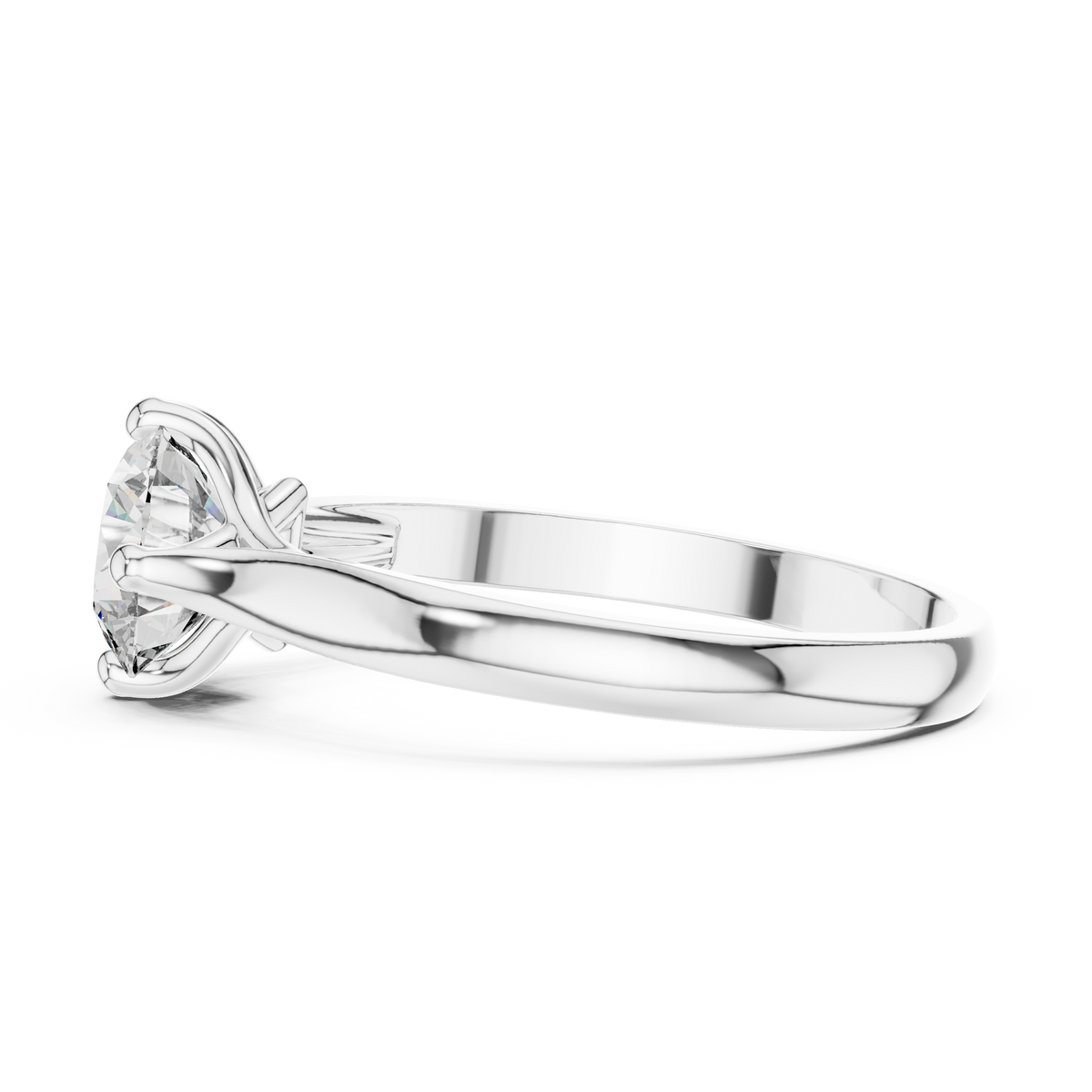 round solitaire ring