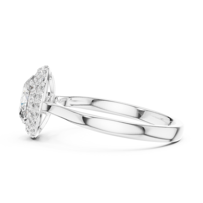 Oval Halo Engagement Ring