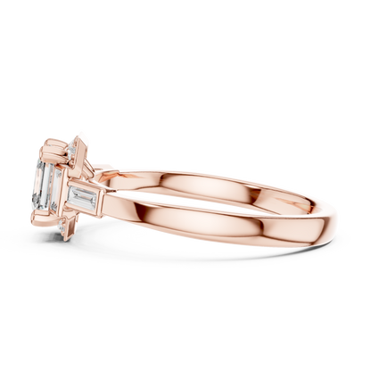 asscher diamond ring