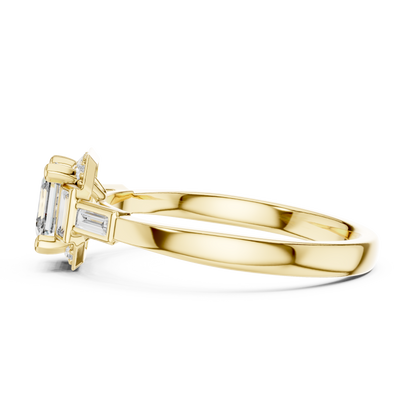 asscher diamond ring