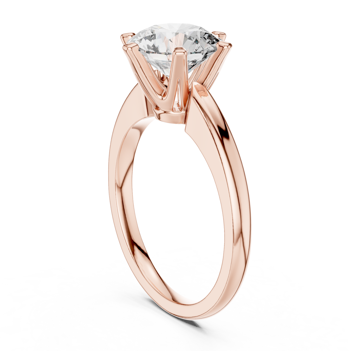 round diamond solitaire engagement ring