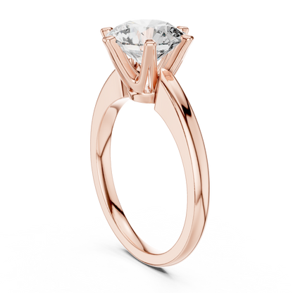 Round Diamond Solitaire Engagement Ring
