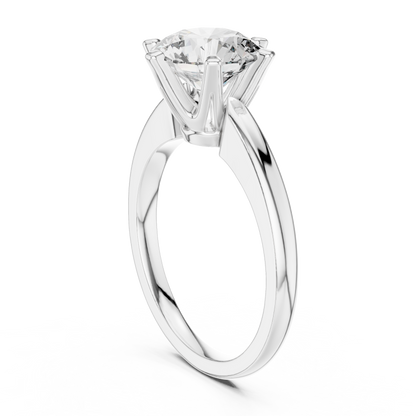 Round Diamond Solitaire Engagement Ring