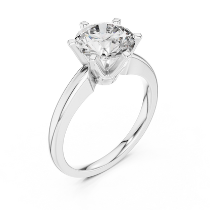 Round Diamond Solitaire Engagement Ring