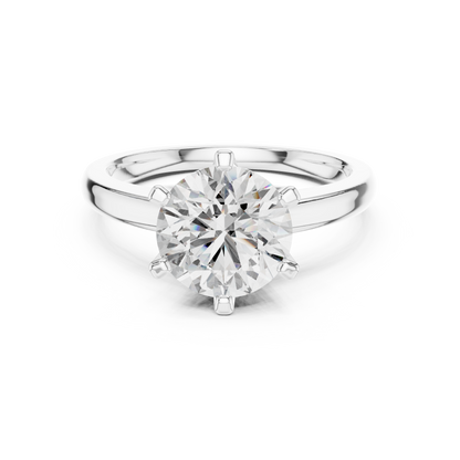 Round Diamond Solitaire Engagement Ring