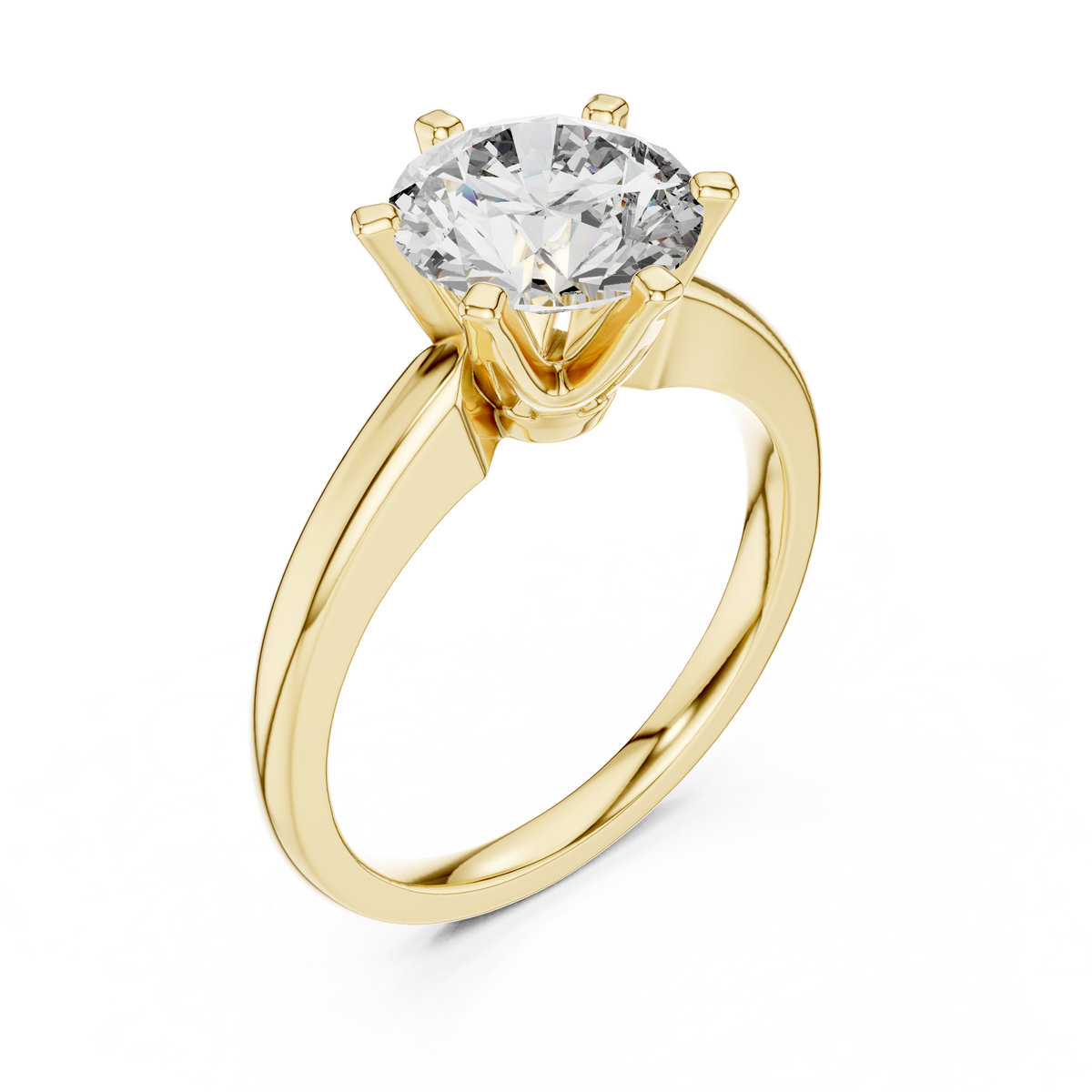round diamond solitaire engagement ring