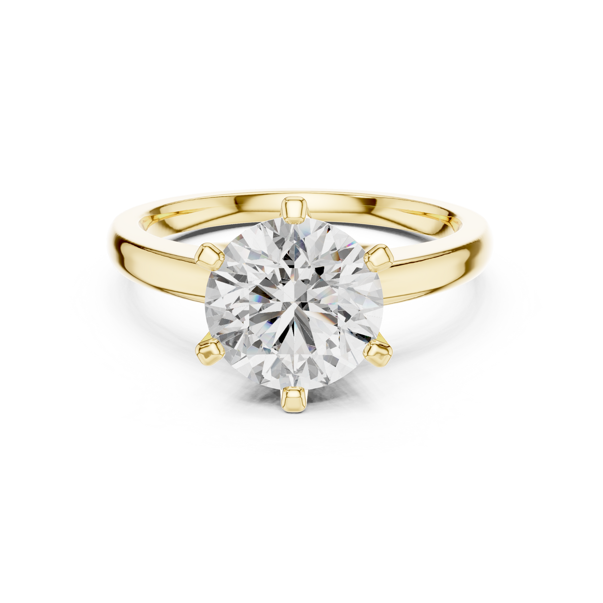 round diamond solitaire engagement ring