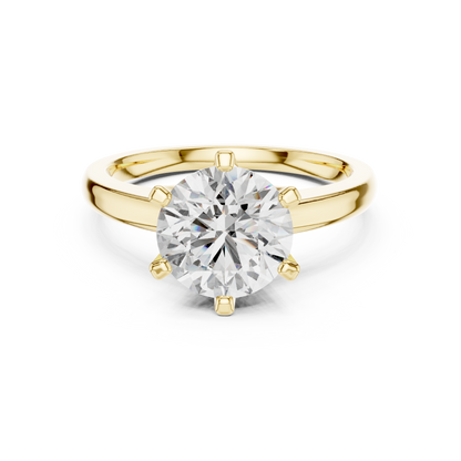 Round Diamond Solitaire Engagement Ring