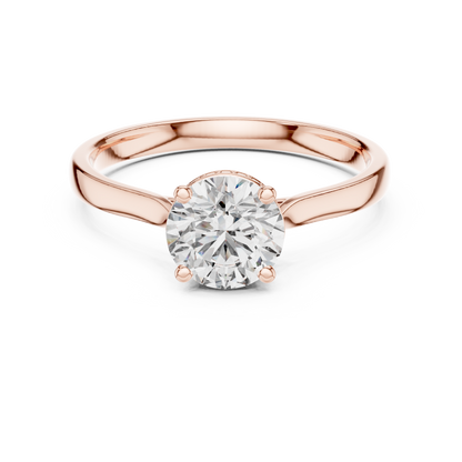 solitaire hidden halo ring
