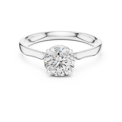 solitaire hidden halo ring