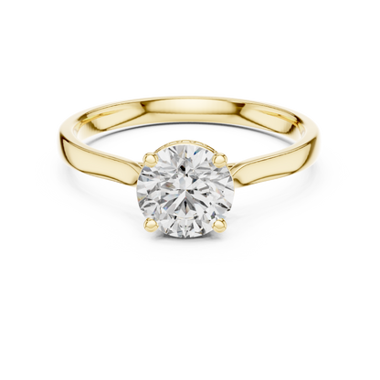 solitaire hidden halo ring