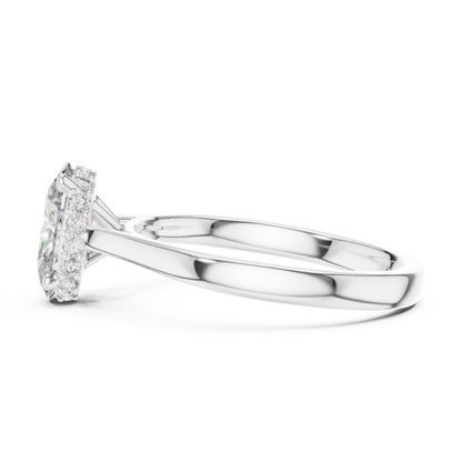 oval solitaire diamond ring