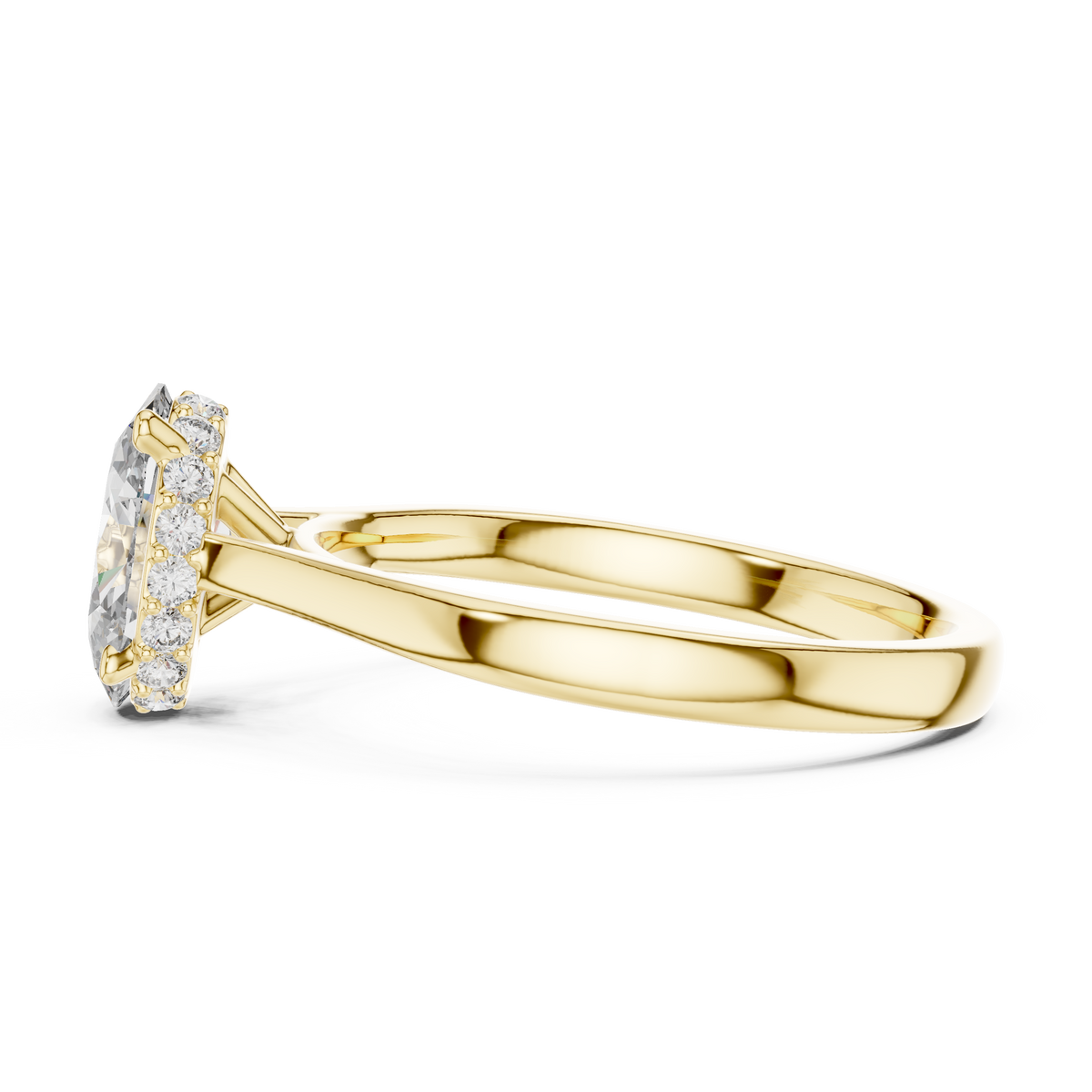 oval solitaire diamond ring