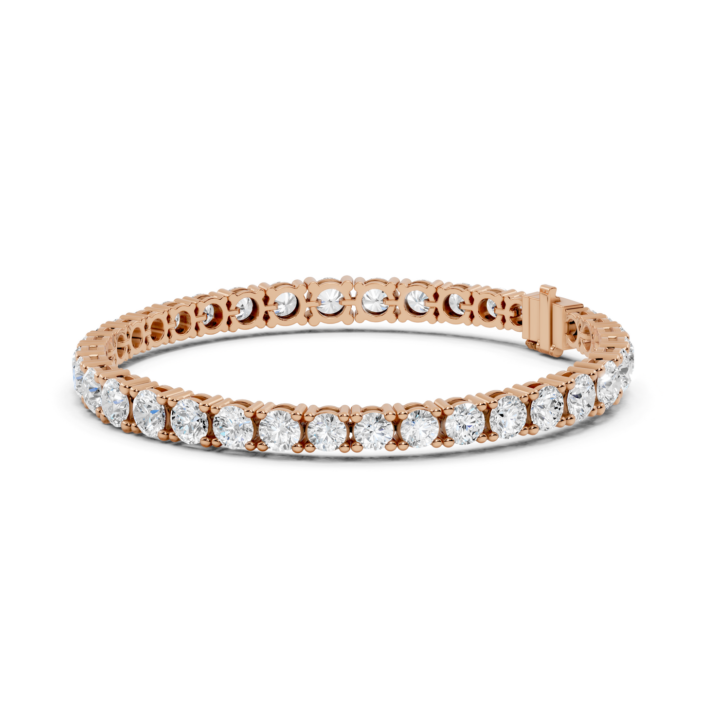 round diamond tennis bracelet
