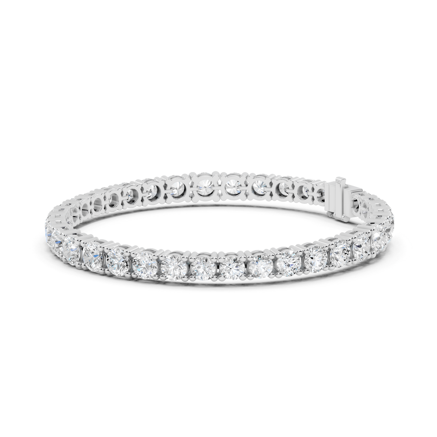 round diamond tennis bracelet