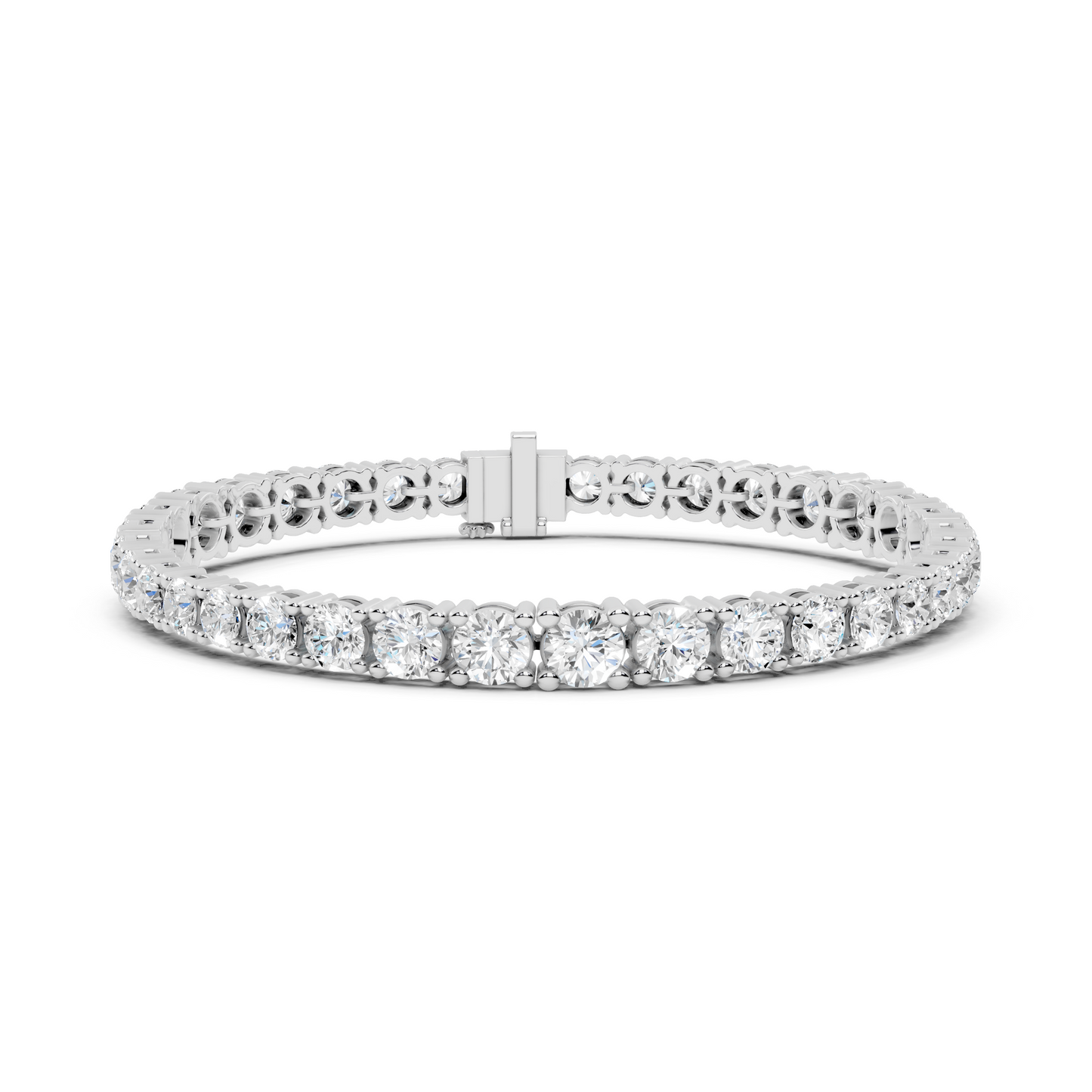 round diamond tennis bracelet