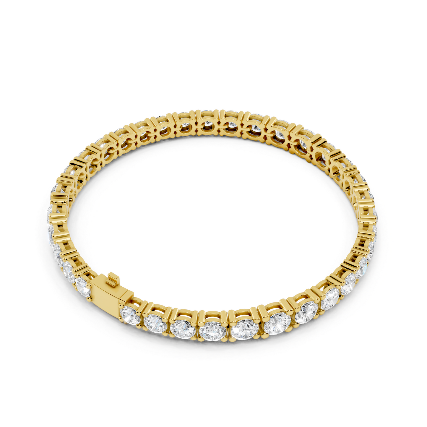 round diamond tennis bracelet