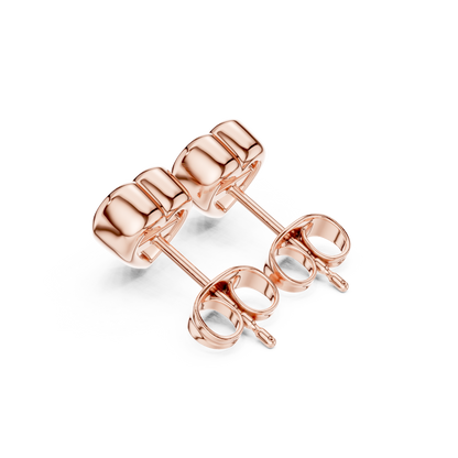 Celeste Heart Bezel Diamond Earrings