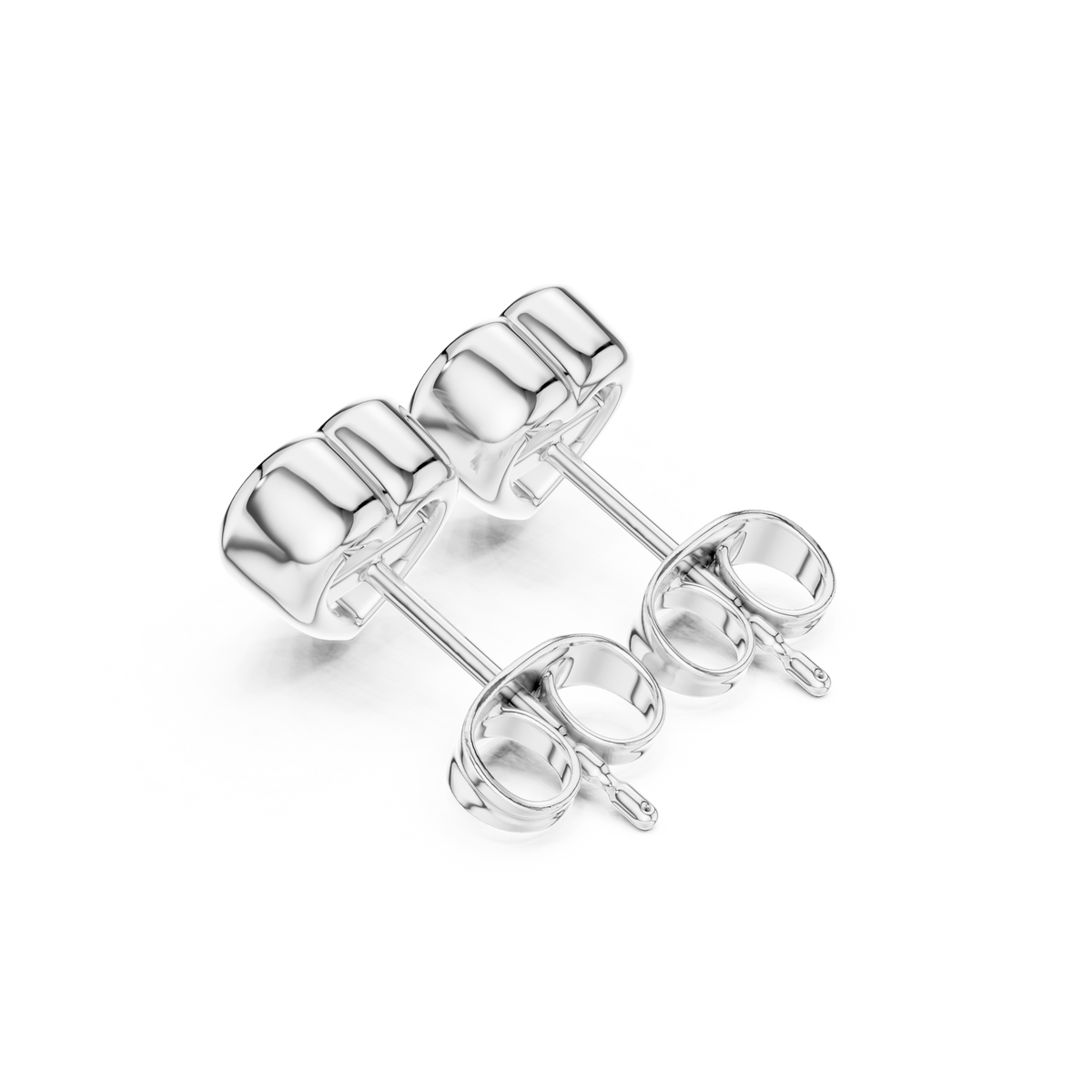 celeste heart bezel diamond earrings
