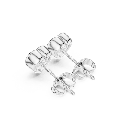 Celeste Heart Bezel Diamond Earrings