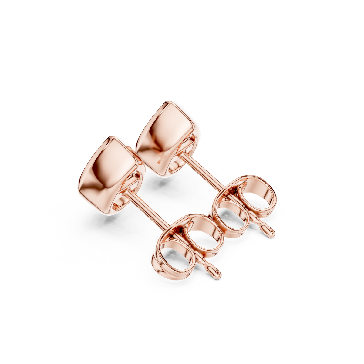 celeste pear bezel diamond earrings