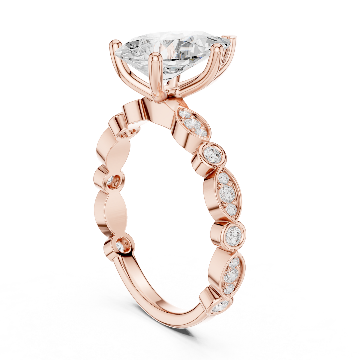 pear cut diamond engagement ring