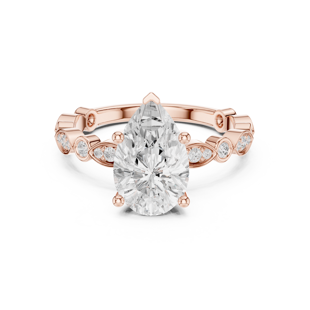 pear cut diamond engagement ring