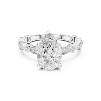 Pear Cut Diamond Engagement Ring