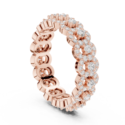 Round Diamond Full Eternity Band Ring