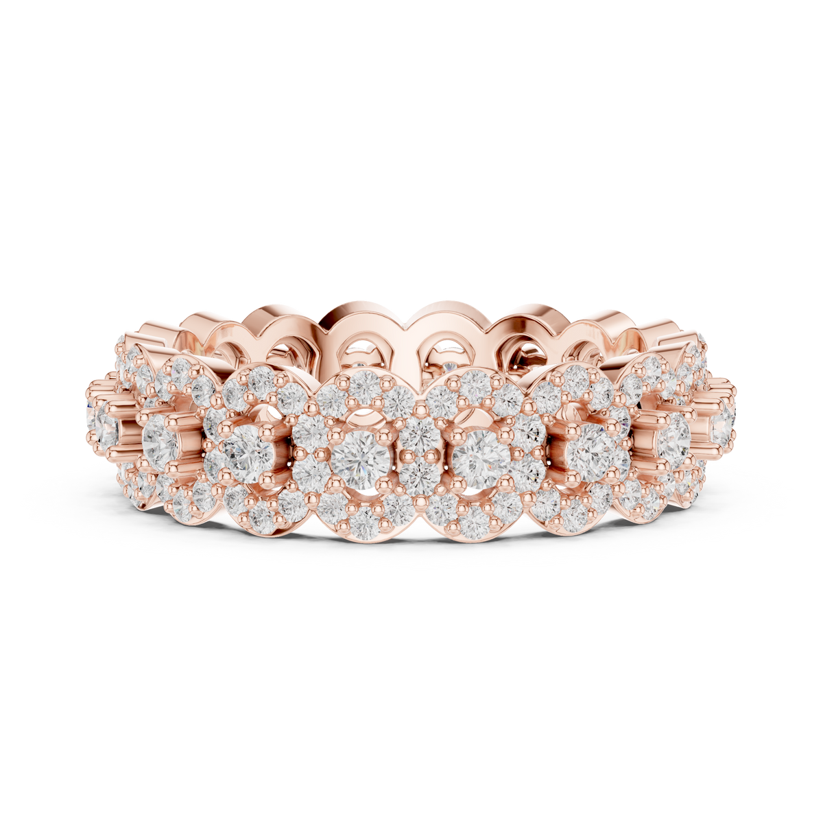 round diamond full eternity band ring