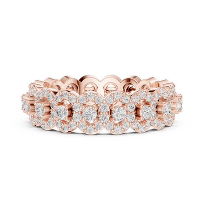 Round Diamond Full Eternity Band Ring