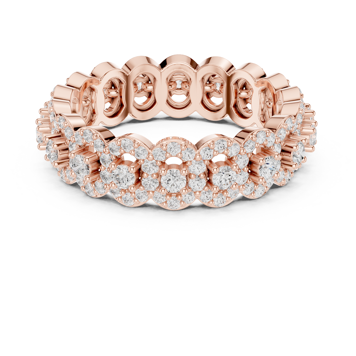 round diamond full eternity band ring