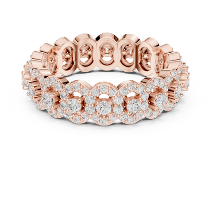 Round Diamond Full Eternity Band Ring
