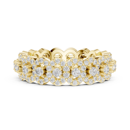 Round Diamond Full Eternity Band Ring