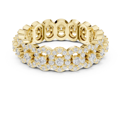 Round Diamond Full Eternity Band Ring