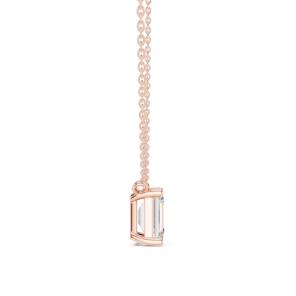 Basket Emerald Diamond Pendant Necklace