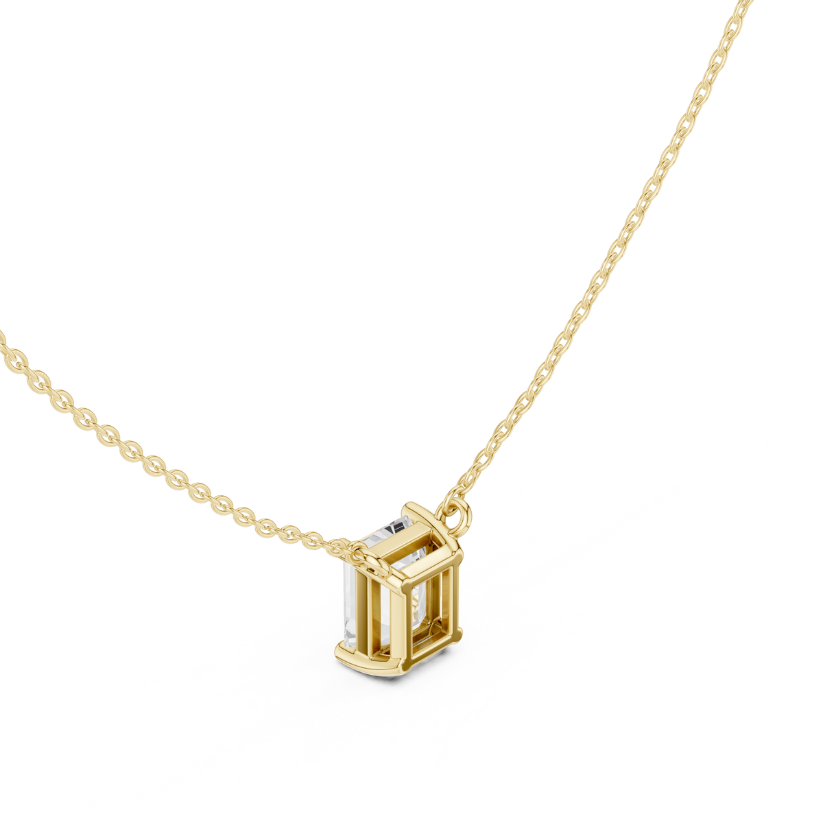 basket emerald diamond pendant necklace