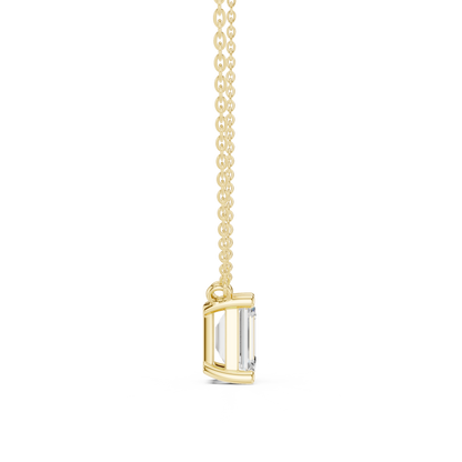 Basket Emerald Diamond Pendant Necklace