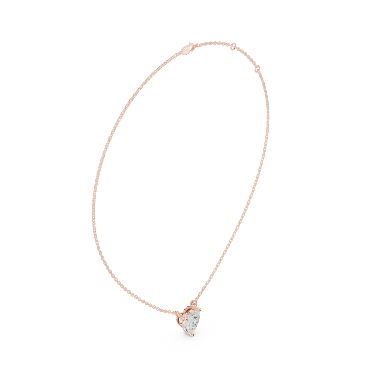 basket heart diamond pendant necklace